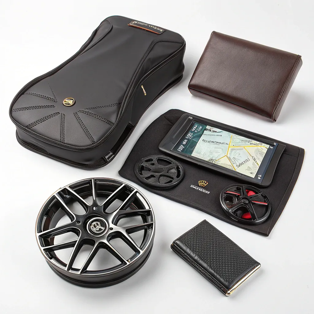 A collection of premium car accessories