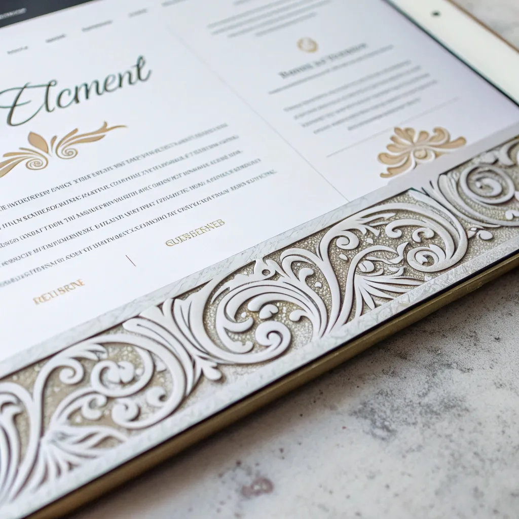 Decorative Footer Element